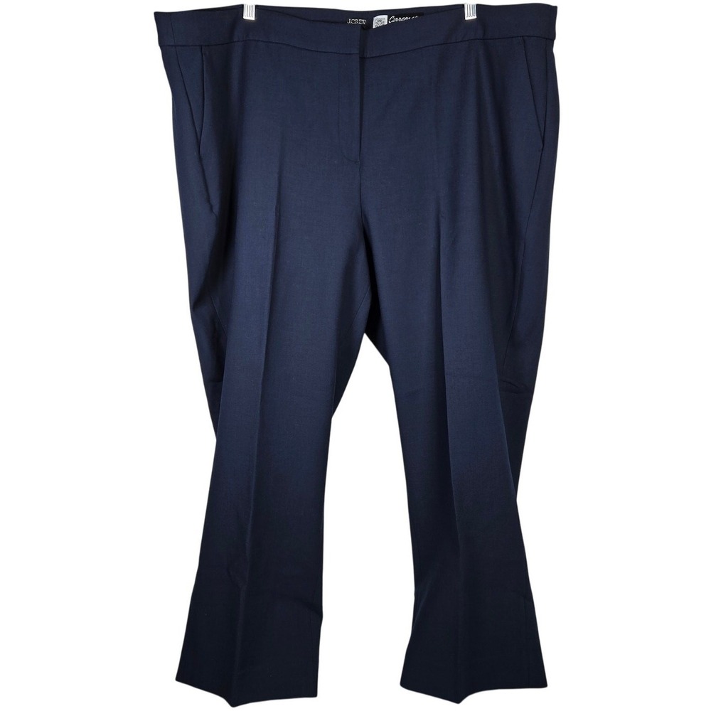 J. Crew Kate straight-leg‎ pant in four-season stretch in Navy 24 NWT